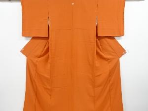 織り柄一つ紋色無地着物